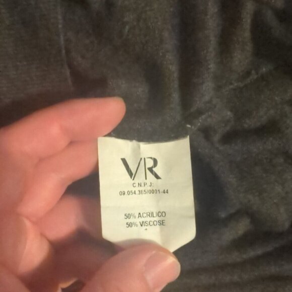 UNN SALTO IN AVANTI VR Collezioni Size M "P" Size, Black Thin Sweater Jacket - Picture 6 of 6